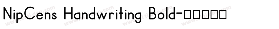 NipCens Handwriting Bold字体转换